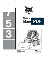 Bobcat 753 Skid Steer Loader Service Repair Manual (Before 1990)