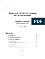 Using The HP49G For System RPL Programming: Eduardo M Kalinowski