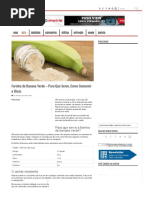 Farinha de Banana Verde - Para Que Serve, Como Consumir e Dicas - MundoBoaForma.com.Br