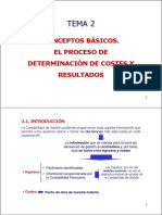 Tema 2 Conceptos Basicos. El Proceso de Determinaci N de Costes y Resultados