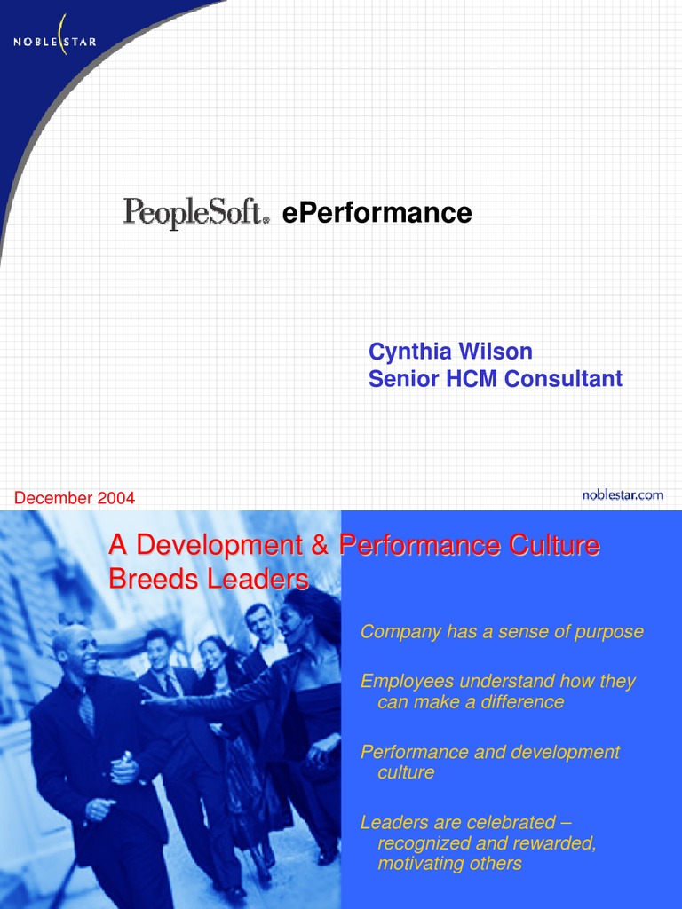 PeopleSoft ePerformance Overview Guide | PDF | Business Process ...