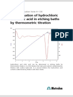 Determination of Hydrochloric and Nitric Acid in Etching Baths by Thermometric Titration PDF