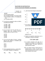 Balotario de Matematicas 4 Primaria