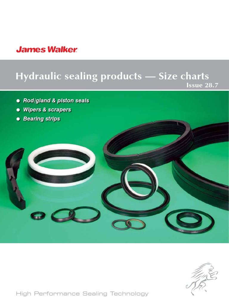 Hydraulic Sealing Products Size Charts Machines Mechanical