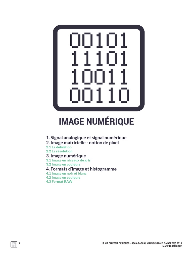 Comprendre l'image numérique et ses formats | PDF | Image numérique ...
