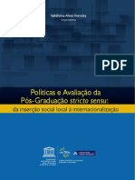 Políticas e Avaliação Da Pós-Graduação Stricto Sensu: Da Inserção Social Local À Internacionalização