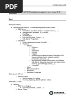 SQL Statements PANTHEON Database Management 18-19-10 2018