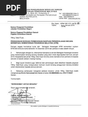 Skk Surat Iringan Penggunaan Borang Baharu Pdf