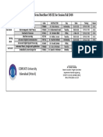 Mid-Term Datesheet Ms Ee For Session Fall 2018: Comsats University Islamabad (Attock)