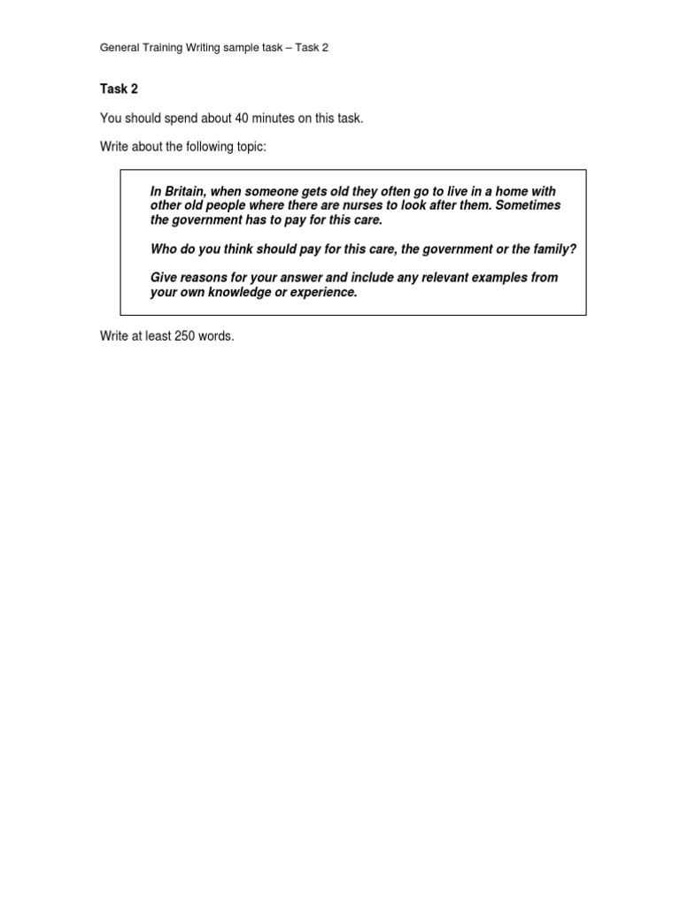 Gtwritingsampletask2 PDF | PDF | Self-Improvement | Wellness