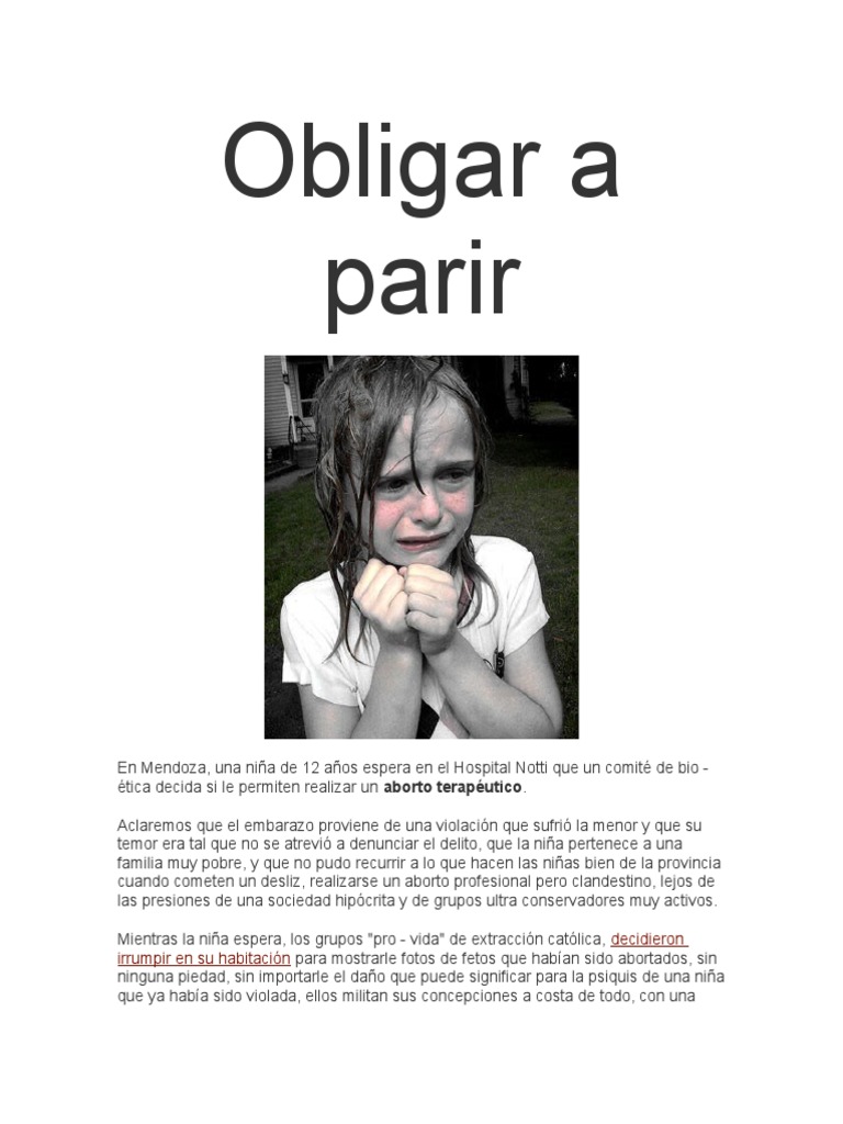 Obligar A Parir. | PDF | Aborto | Violación