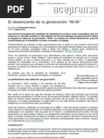 ctas__Aceprensa__ Print El desencanto de la generación “Ni-Ni”