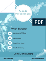 Metode Persidangan