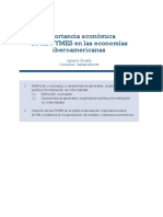 Importancia Económica de Las PYMES en Las Economías Iberoamericanas