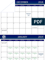 2019 Master Calendar