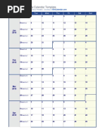 2018 Full Year Weekly Calendar Template: Month Mon Tue Wed Thu Fri Sat Sun