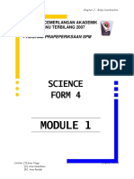 Science Form 4: Modul Kecemerlangan Akademik Terengganu Terbilang 2007