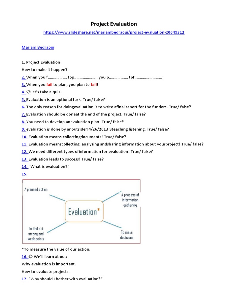 Effective Project Evaluation Strategies | PDF | Qualitative Research ...
