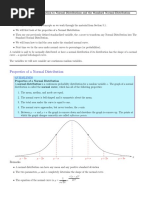 Properties of A Normal Distribution: Guidelines