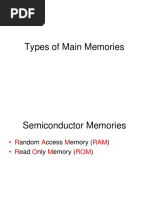 14-Cache Memories-05-Sep-2018 - Reference Material I - Types of Main Memories