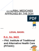 10 Herbal Medicines Approved by The Doh