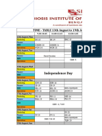 TIME - TABLE 13th August To 19th August 2018 Sem - III (Batch 2017 - 2019)