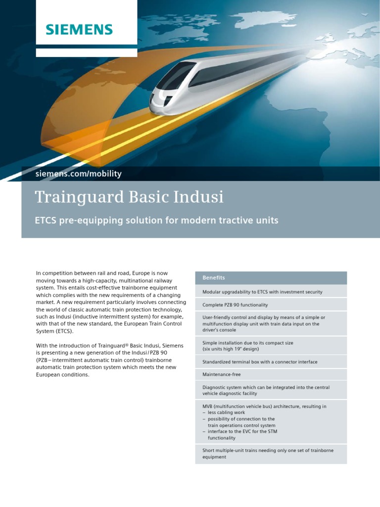 Trainguard Basic Indusi en PDF | PDF | Engineering | Computer Engineering