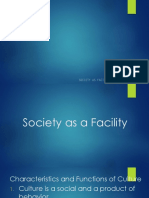 3 Society As A Facility PDF