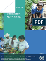 La Importancia de La Educación Nutricional - FAO - Light PDF