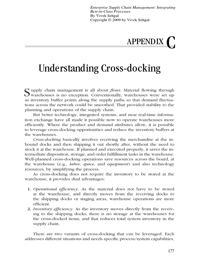 Understanding Cross Docking | Download Free PDF | Warehouse | Inventory