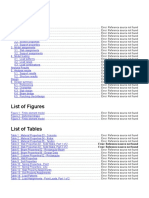 Technical Table of Contents