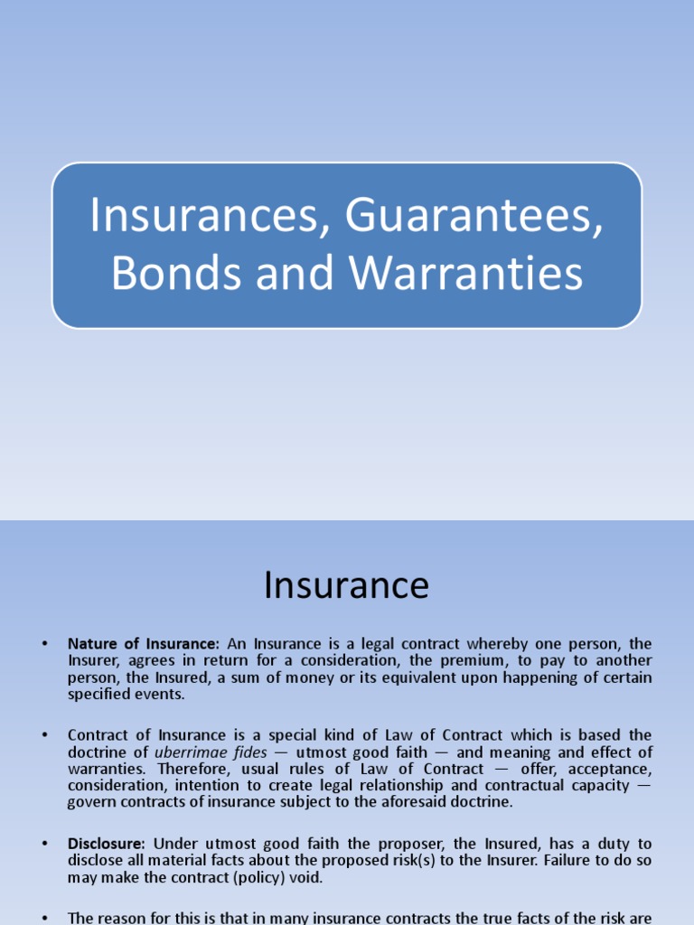 Insurance Essentials for Professionals | PDF | Guarantee | Indemnity