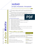 LINEALIDAD Curvas de Ajuste, Interpolación y Extrapolación PDF