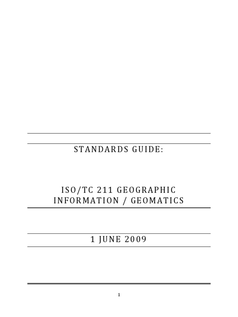ISO TC 211 - Standards Guide | PDF | Geographic Information System ...