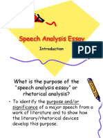Speech Analysis Essay