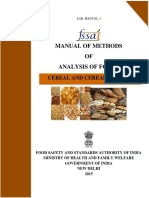 Manual of Methods OF Analysis of Foods: Cereal and Cereal Products