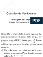 Questões de Vestibulares - Funcoes