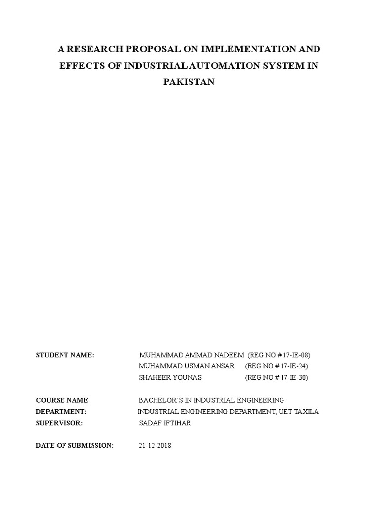 Research proposal on automation 08 picture