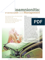 Chori Amnionitis:: Prevention Management