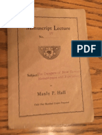 Hall, Manly P. - Manuscript Lectures No.27 - Dangers of New Thought PDF