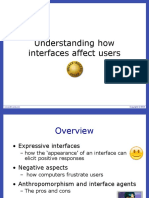 Understanding How Interfaces Affect Users