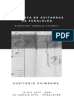 Afiche - orquesta de guitarras de Peñalolén
