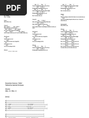 Fallin' Chords and Lyrics by December Avenue | PDF | Song