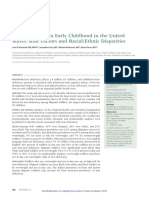 Iron Deficiency in Early Childhood in The United States: Risk Factors and Racial/Ethnic Disparities