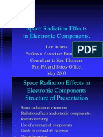 Space Radiation Effects in Electronic Components