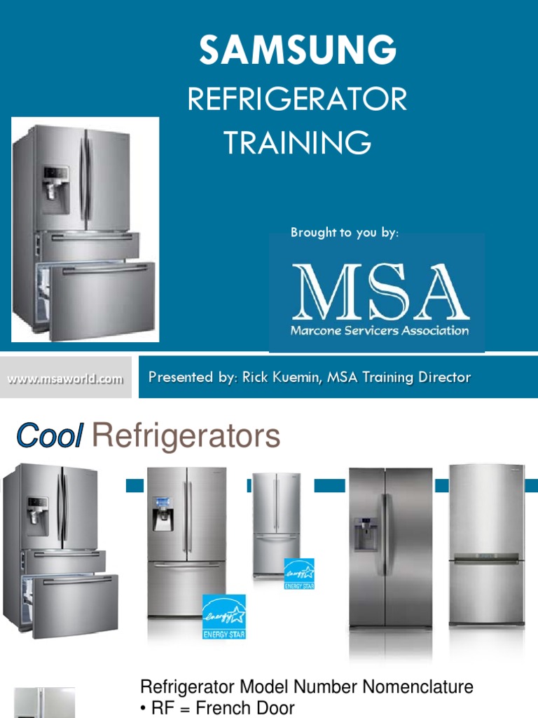 Samsung Ref Training Manual | PDF | Refrigerator | Power Inverter