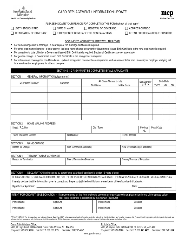 MCP Card Renewal and Replacement Guide | PDF | Birth Certificate ...