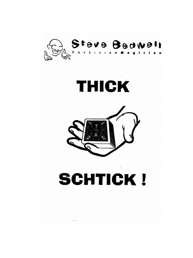 Thick Schtick by Steve Bedwell PDF | PDF