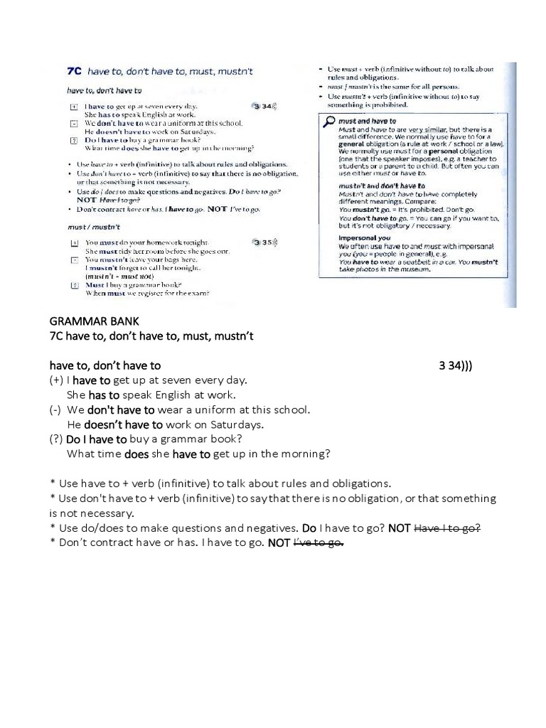 7c Grammar Bank