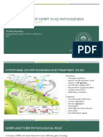 Potential Role of IGFBPs in AD Pathogenesis